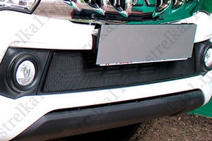 Сетка защитная в бампер Optimal черный Strelka Mitsubishi L200 2015-2019 ― Auto-Clover
