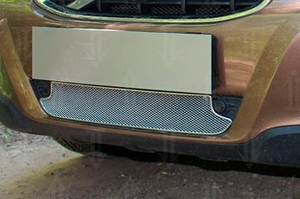 Сетка защитная в бампер Optimal хром Strelka Volvo XC60 2008-2017 ― Auto-Clover