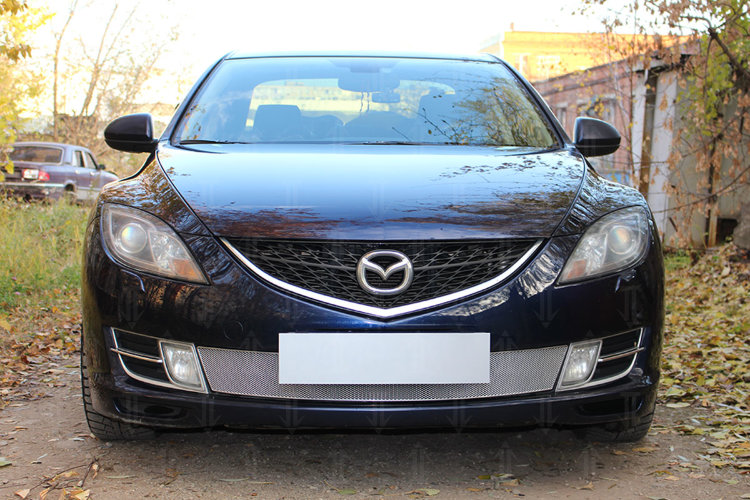 Сетка защитная в бампер Optimal хром Strelka Mazda 6 II 2008-2012 no.6211