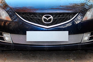 Сетка защитная в бампер Optimal хром Strelka Mazda 6 II 2008-2012 ― Auto-Clover