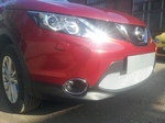 Сетка защитная в бампер Optimal хром Strelka Nissan Qashqai 2014-2019