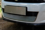 Сетка защитная в бампер Optimal хром Strelka Volkswagen Tiguan I 2008-2016