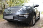 Сетка защитная в бампер Optimal хром Strelka KIA Sportage 2010-2015