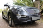 Сетка защитная в бампер Optimal хром Strelka KIA Sportage 2010-2015