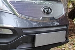 Сетка защитная в бампер Optimal хром Strelka KIA Sportage 2010-2015