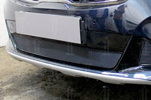 Сетка защитная в бампер Premium черный Strelka KIA Sorento Prime 2015-2019 ― Auto-Clover
