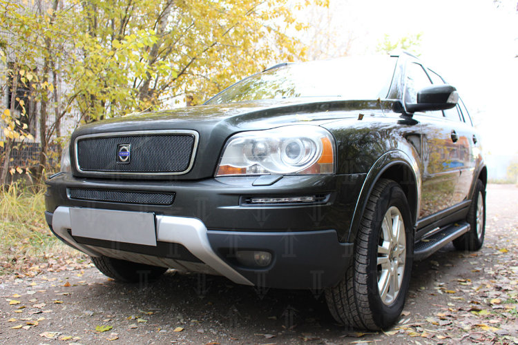 Сетка защитная в бампер Premium черный Strelka Volvo XC90 2002-2014 13180