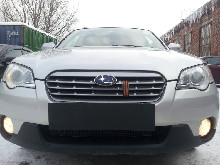 Сетка защитная в бампер Premium черный Strelka Subaru Legacy 2002-2009 no.6170