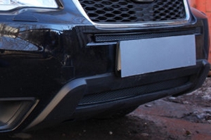 Сетка защитная в бампер Premium черный Strelka Subaru Forester 2013-2019 ― Auto-Clover