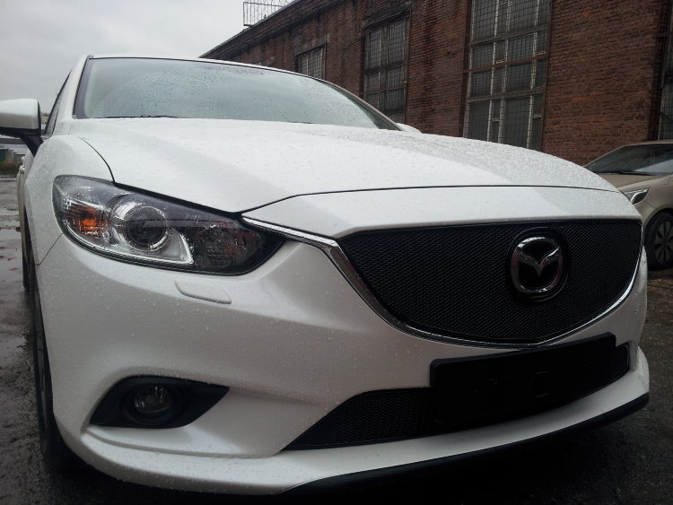Сетка защитная в бампер Premium черный Strelka Mazda 6 III 2013-2019 13073