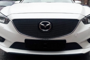 Сетка защитная в бампер Premium черный Strelka Mazda 6 III 2013-2019 ― Auto-Clover