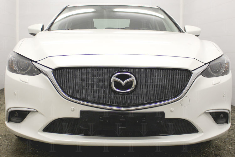 Сетка защитная в бампер Premium черный Strelka Mazda 6 III 2013-2019 13069
