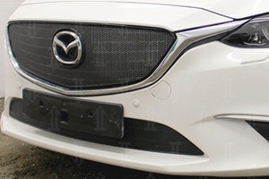 Сетка защитная в бампер Premium черный Strelka Mazda 6 III 2013-2019 ― Auto-Clover