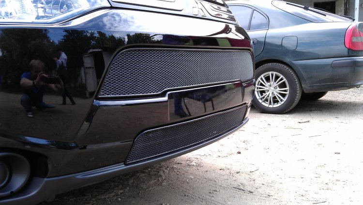 Сетка защитная в бампер Premium черный Strelka Mitsubishi Outlander III 2013-2019 13033