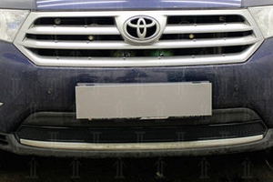 Сетка защитная в бампер Premium черный Strelka Toyota Highlander 2008-2013 ― Auto-Clover