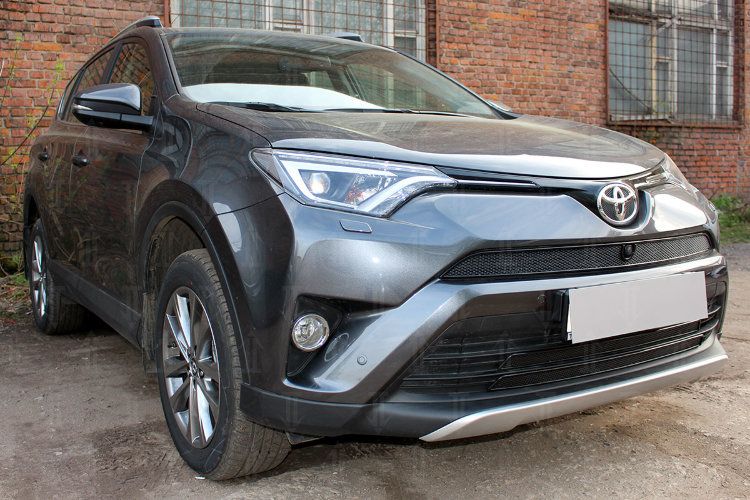 Сетка защитная в бампер Premium черный Strelka Toyota RAV4 2013-2019 12946