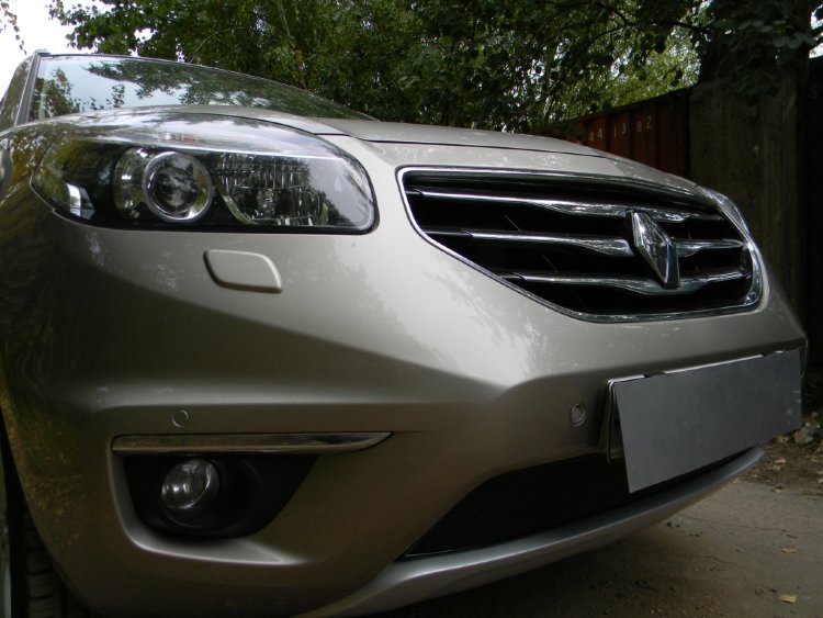 Сетка защитная в бампер Premium черный Strelka Renault Koleos 2007-2015 no.6424