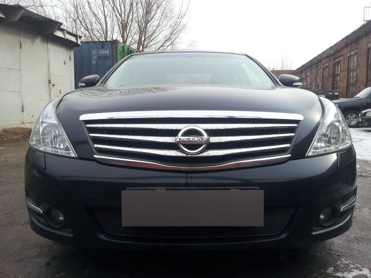 Сетка защитная в бампер Premium черный Strelka Nissan Teana 2008-2013 no.6464