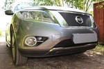 Сетка защитная в бампер Premium черный Strelka Nissan Pathfinder 2014-2019