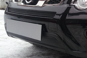 Сетка защитная в бампер Premium черный Strelka Nissan X-Trail 2007-2014 ― Auto-Clover