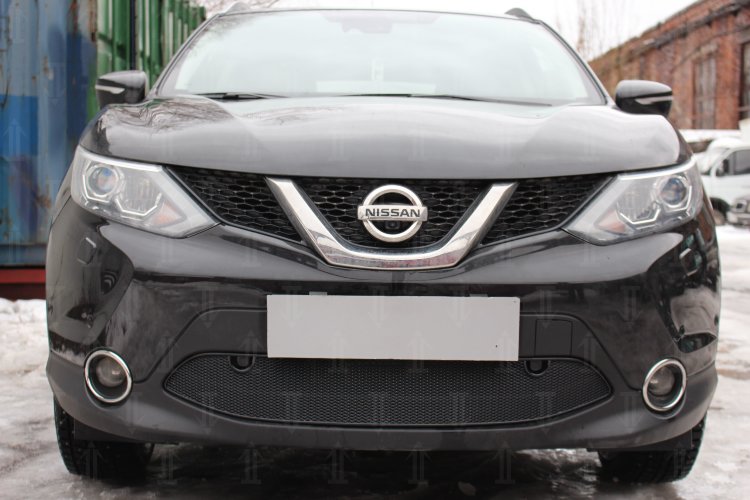 Сетка защитная в бампер Premium черный Strelka Nissan Qashqai 2014-2019 no.6523