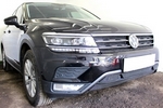 Сетка защитная в бампер Premium черный Strelka Volkswagen Tiguan II 2016-2019