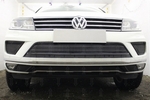 Сетка защитная в бампер Premium черный Strelka Volkswagen Touareg II 2010-2018