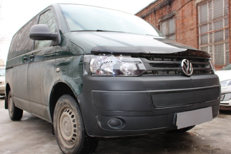 Сетка защитная в бампер Premium черный Strelka Volkswagen Transporter T5 2003-2015 no.6633