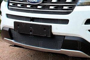 Сетка защитная в бампер Premium черный Strelka Ford Explorer 2011-2019 ― Auto-Clover