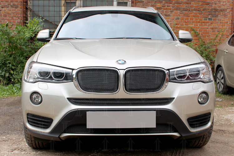 Сетка защитная в бампер Premium черный Strelka BMW X3 (F25) 2010-2017 12603