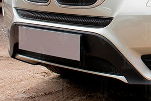 Сетка защитная в бампер Premium черный Strelka BMW X3 (F25) 2010-2017 ― Auto-Clover