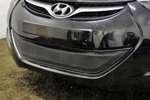 Сетка защитная в бампер Premium черный Strelka Hyundai Elantra 2010-2015 ― Auto-Clover