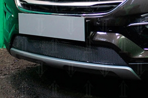 Сетка защитная в бампер Premium черный Strelka Hyundai Santa Fe 2012-2018 ― Auto-Clover