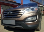 Сетка защитная в бампер Premium черный Strelka Hyundai Santa Fe 2012-2018