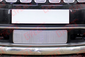 Сетка защитная в бампер Premium хром Strelka Jeep Grand Cherokee 2010-2019 ― Auto-Clover