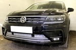Сетка защитная в бампер Premium хром Strelka Volkswagen Tiguan II 2016-2019
