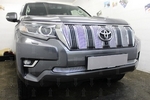 Сетка защитная в бампер Premium хром Strelka Toyota Land Cruiser Prado 150 2010-2019