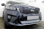 Сетка защитная в бампер Premium хром Strelka KIA Sorento Prime 2015-2019