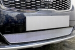 Сетка защитная в бампер Premium хром Strelka KIA Sorento Prime 2015-2019