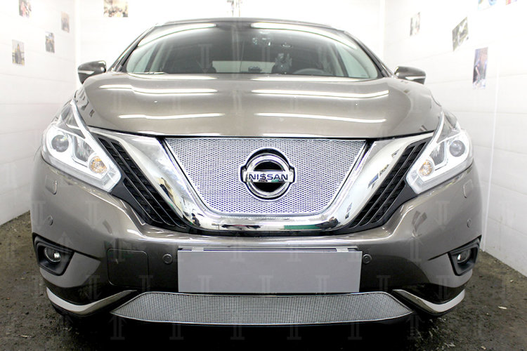 Сетка защитная в бампер Premium хром Strelka Nissan Murano (Z52) 2015-2019 14517