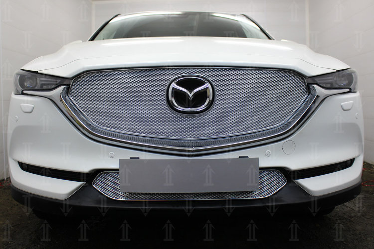 Сетка защитная в бампер Premium хром Strelka Mazda CX-5 2017-2019 14221