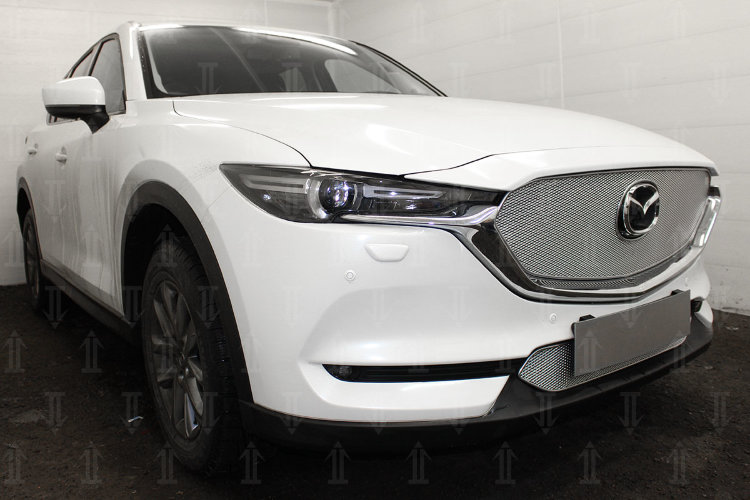 Сетка защитная в бампер Premium хром Strelka Mazda CX-5 2017-2019 14221