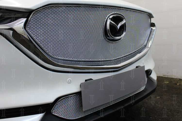 Сетка защитная в бампер Premium хром Strelka Mazda CX-5 2017-2019 14221