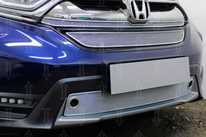Сетка защитная в бампер Premium хром Strelka Honda CR-V V 2016-2019 ― Auto-Clover