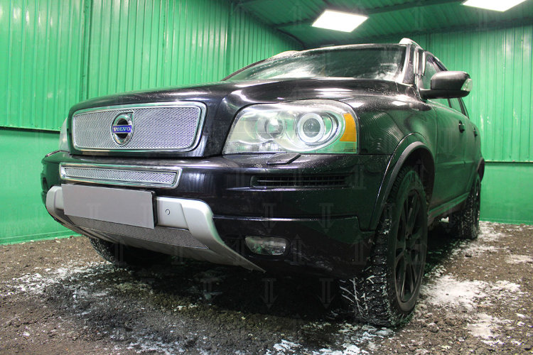 Сетка защитная в бампер Premium хром Strelka Volvo XC90 2002-2014 13181