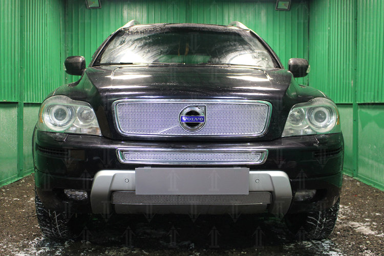 Сетка защитная в бампер Premium хром Strelka Volvo XC90 2002-2014 13181