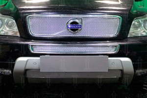 Сетка защитная в бампер Premium хром Strelka Volvo XC90 2002-2014 ― Auto-Clover