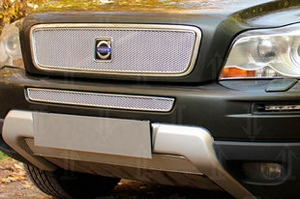 Сетка защитная в бампер Premium хром Strelka Volvo XC90 2002-2014 ― Auto-Clover