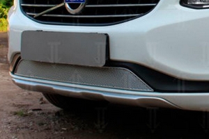 Сетка защитная в бампер Premium хром Strelka Volvo XC60 2008-2017 ― Auto-Clover
