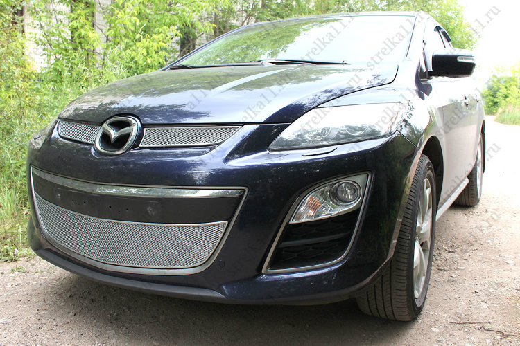 Сетка защитная в бампер Premium хром Strelka Mazda CX-7 2006-2012 13087